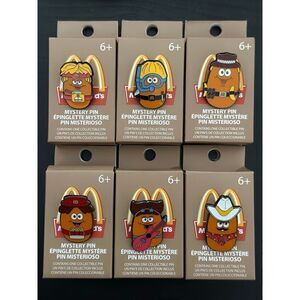 Loungefly McDonald's Chicken McNugget Enamel Pin COMPLETE SET of 6 (CHASE)